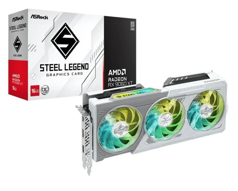 ASRock AMD Radeon RX 9060 XT GDDR6 Steel Legend OC