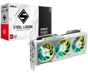 ASRock AMD Radeon RX 9070 16 GB GDDR6 Steel Legend OC