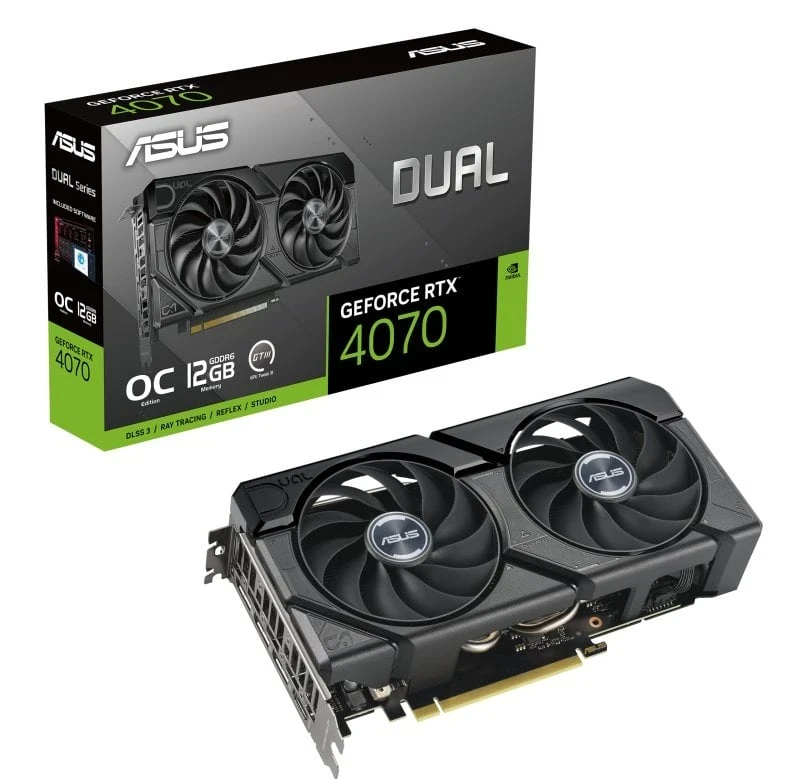 ASUS GeForce RTX 4070 12 GB GDDR6 Dual OC
