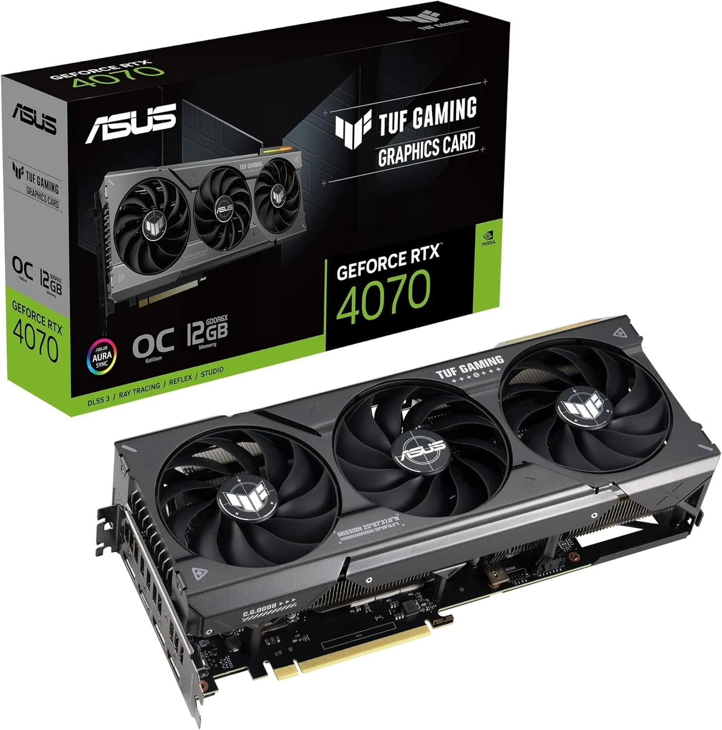 ASUS GeForce RTX 4070 12 GB GDDR6 TUF Gaming OC