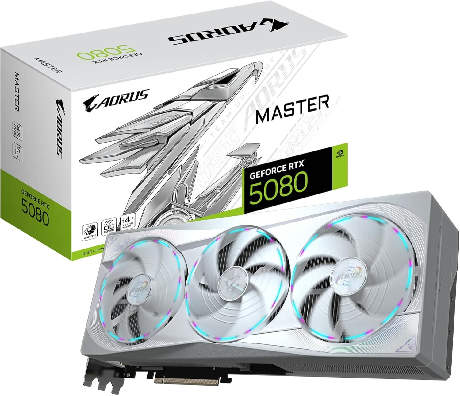 Gigabyte GeForce RTX 5080 16 GB GDDR7 Aorus Master Ice