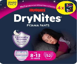 Imagen de Huggies Drynites Pyjama Pants 8 - 15 años Niña