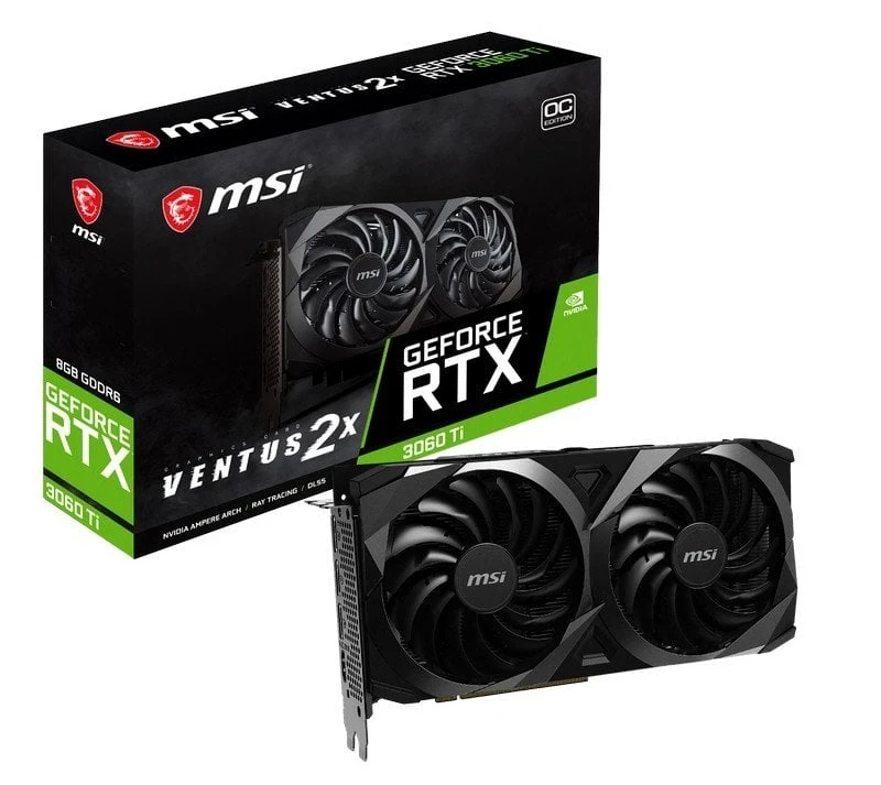 MSI GeForce RTX 3060 Ti 8 GB GDDR6 Ventus 2X OC