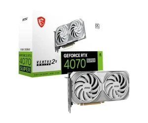 MSI GeForce RTX 4070 Super 12 GB GDDR6 Ventus 2x OC White