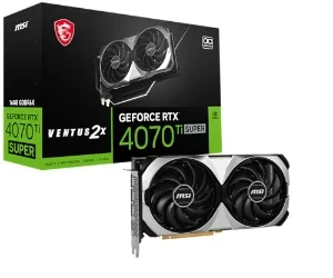 MSI GeForce RTX 4070 Ti Super 16 GB GDDR6 Ventus 2x OC