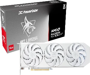 PowerColor AMD Radeon RX 9060 XT GDDR6 Hellhound White