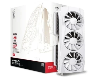 XFX AMD Radeon 9070 XT 16 GB GDDR6 Quicksilver White