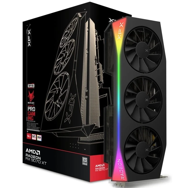 XFX AMD Radeon 9070 XT 16 GB GDDR6 Mercury