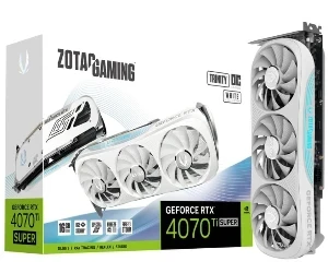 Zotac GeForce RTX 4070 Ti Super 16 GB GDDR6 Trinity OC White